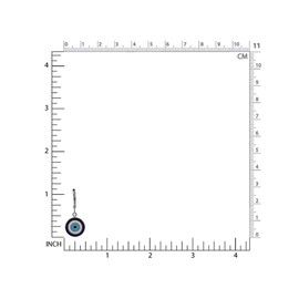 Silvershake Petite White Gold Plated or Yellow Gold Plated 925 Sterling Silver Evil Eye Symbol of Protection Leverback Dangle Drop or Stud Post Earrings Jewelry for Women or Teens, Sterling Silver,