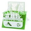 The Football (Soccer) Match - Silhouart 3D Card - Santoro
