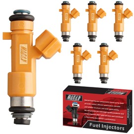 MACAX Set of 6 Fuel Injectors 16600-EY00A FJ1016 Replacement Compatible with Infiniti EX37 FX37 G37 M37 Q40 Q50 Q60 Q70 Q70L QX50 QX70 Nissan 370Z 3.7L V6 - Replaces 842-12368 800-2052N