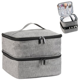 Fcozpjk - Funda de transporte para esmalte de uñas, bolsa de almacenamiento para lámpara de uñas, Gris