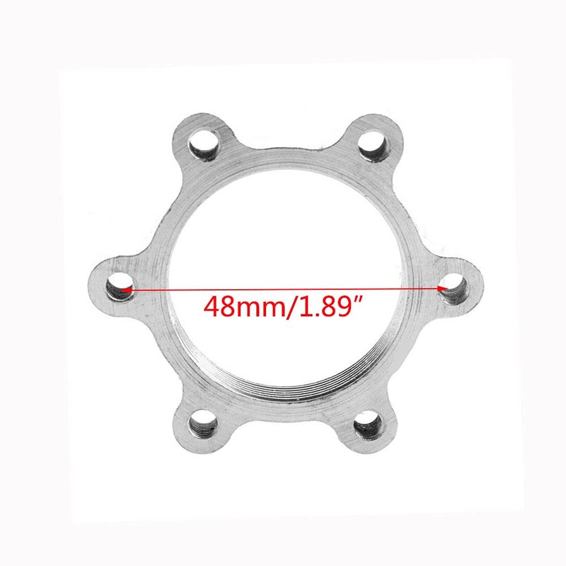 2Pcs Bike Freewheel Threaded Hub Disks 48MM Flange Adapters for