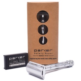 Parker Safety Razor 89R Super Heavy Weight Double Edge Safety Razor & 5 Parker Blades