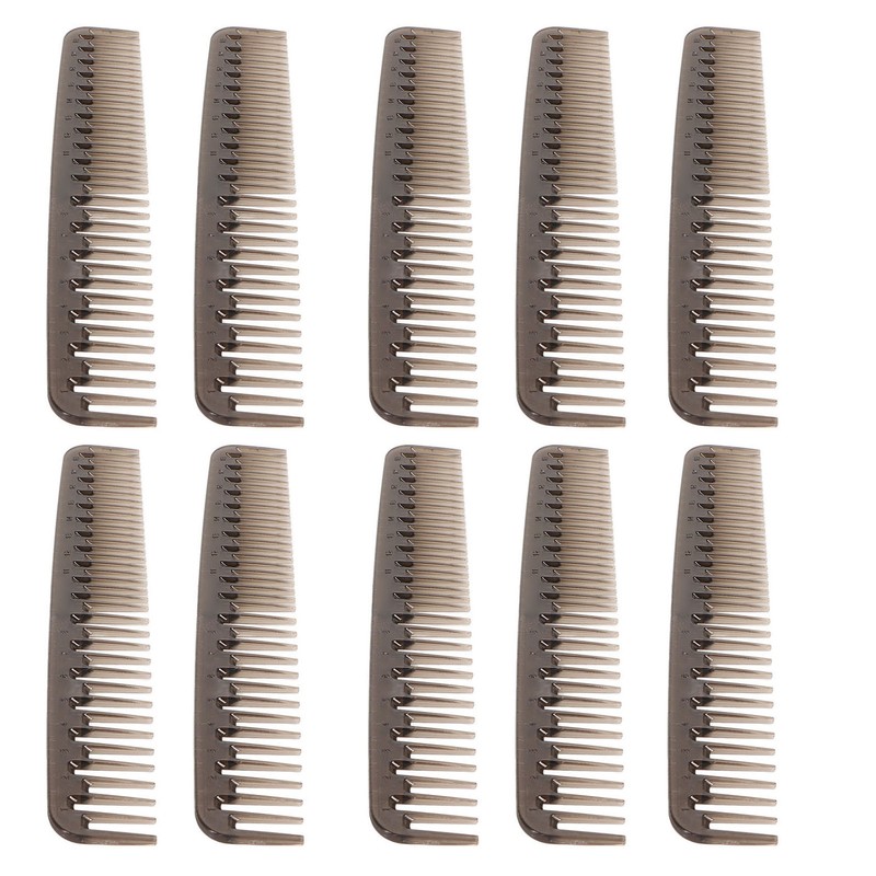 10pcs Double Tooth Comb Detangling Prevent Static Lightweight Wide Fine