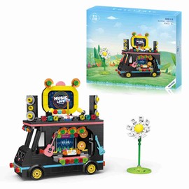 Kids Building Blocks Bricks Girls Toys Puzzle Gift Snack Truck Model Christmas Gift Parent-Child Toy
