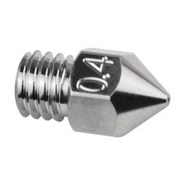 POLISI3D Boquilla de cobre chapada en cobre resistente a alta temperatura 500 ℃ 0,4 mm duradera para Ender 3 Pro Ender 5 Pro CR10 CR-10 S4 S5 Anet A8 CraftBot impresora 3D (0,4 mm)