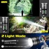 Super Bright 5000000Lumen 2Modes LED Flashlight Rechargeable Tactical Work Light