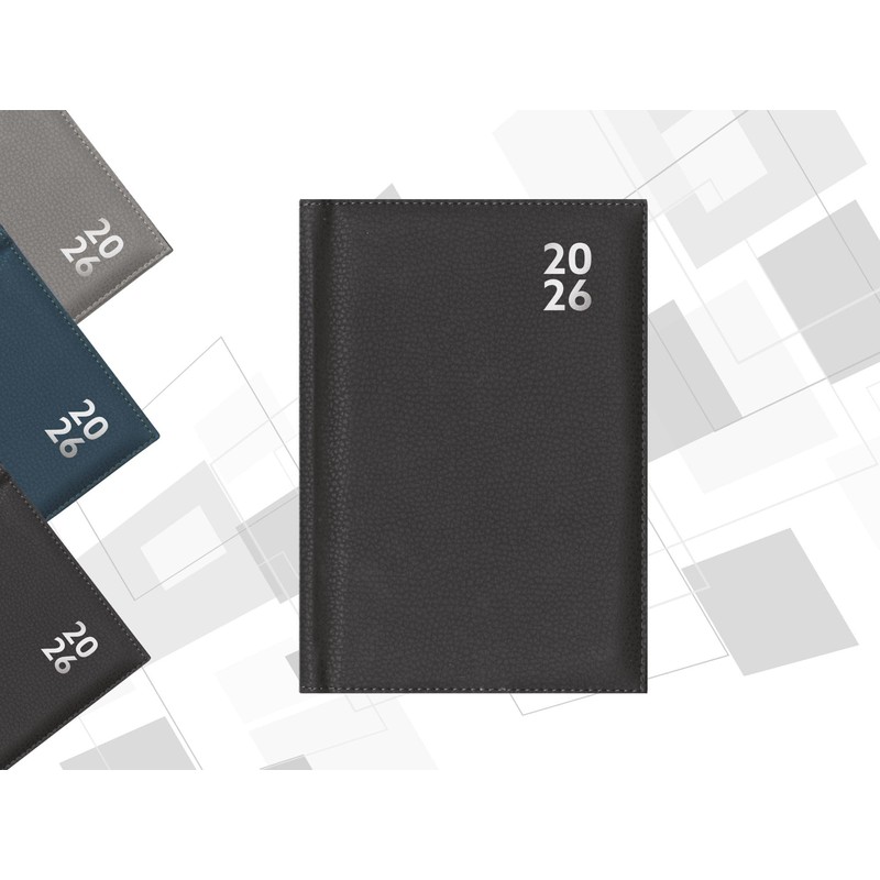 2026 A4 Diary Week Day Per Page - Black Appointment