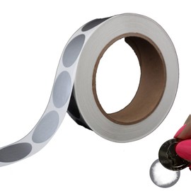 My Scratch Offs 1.25 Inch Silver Round Scratch Off Sticker Labels - 1000 Pack