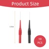 Measuring Tips for Multimeter, 10 Pieces, 0.7 mm, Red /