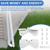 Gutter Downspout Hinge, 6Pcs Downspout Extension Flip-Up Zip Hinge Installation