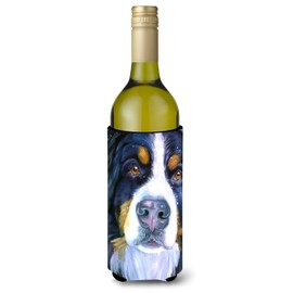 Caroline's Treasures 7337LITERK Luca The Bernese Mountain Dog Wine Bottle Beverage Insulator Hugger, Wine Bottle, Multicolor