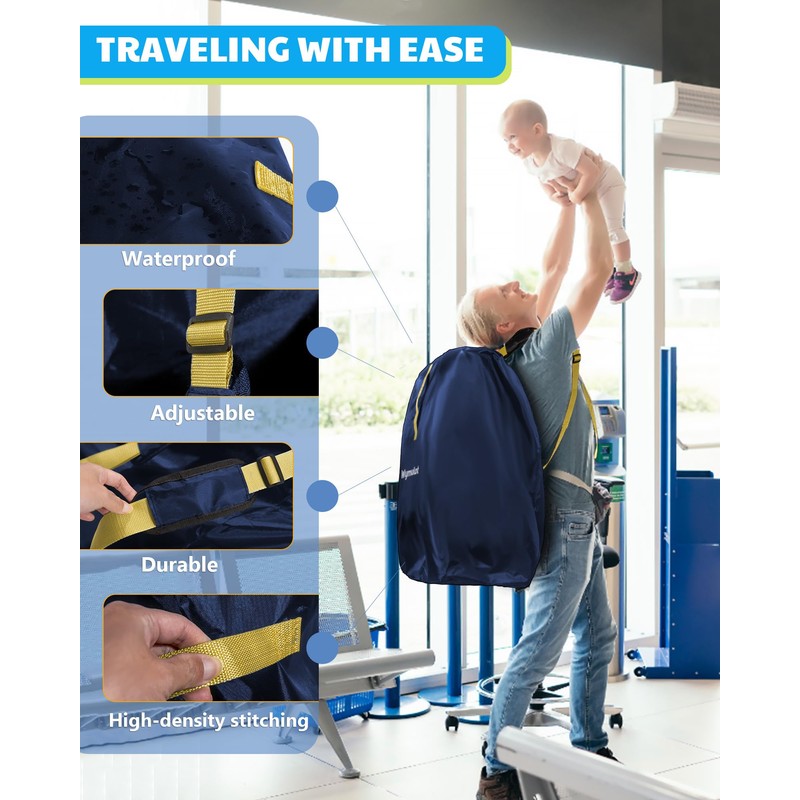 wymulot Large Stroller Bag for Airplane, Waterproof Stroller Travel Bag,