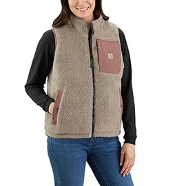 Carhartt Women's Relaxed Fit Midweight Utility Vest, Nutmeg, REG-L