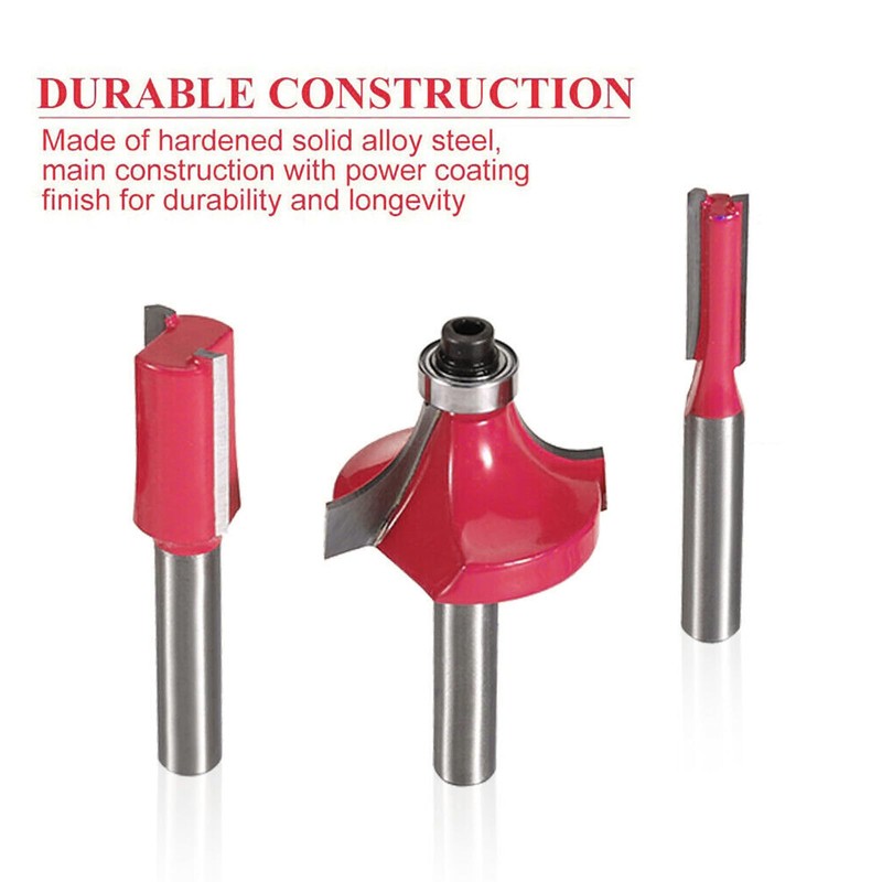 15 Pieces Professional Router Bit Set:YIDM Router Bit for Router