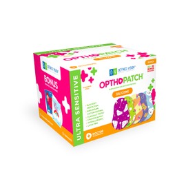 Opthopatch Eye Patches for Kids with Ultra Sensitive Silicone Adhesive, 70 Hypoallergenic Patches for Amblyopia & Lazy Eye, Fun Girl-Friendly Designs, 2 Rewards Chart Included by Defined Vision