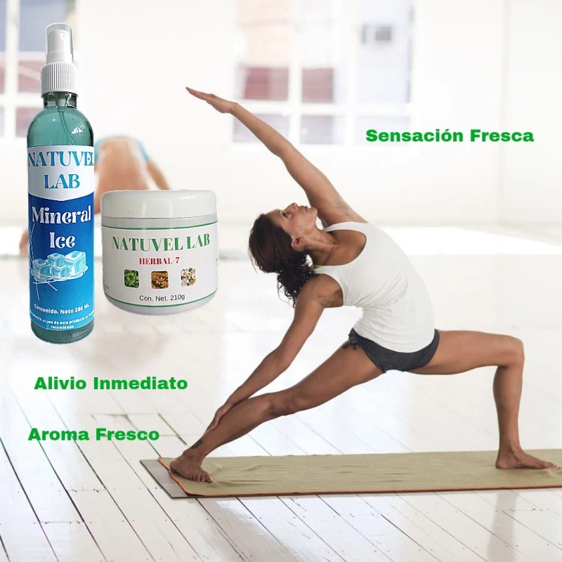 Hielo Mineral + Pomada Para Dolores Musculares Relajante Menta