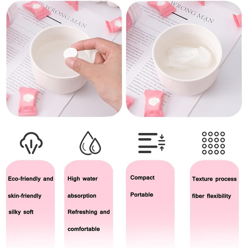 Compressed Towel Mini Coin Style,Portable Coin Tissue Mini Coin Towel,20Pcs