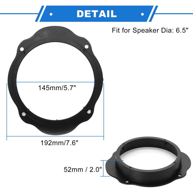 VekAuto Speaker Spacer Ring Tweeter Speaker Adapter for Ford C-Max