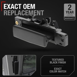 Interior Passenger Sliding Door Handle Replacement - Compatible with 2014-2024 Ford Transit, 2015-2019 Ford F-150 - Textured Black, Plastic - OEM CK4Z-6122666-A, BK2Z-6122666-A