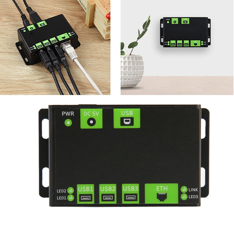 Industrial Grade USB HUB Multifunctional Metal Case 3 Way USB