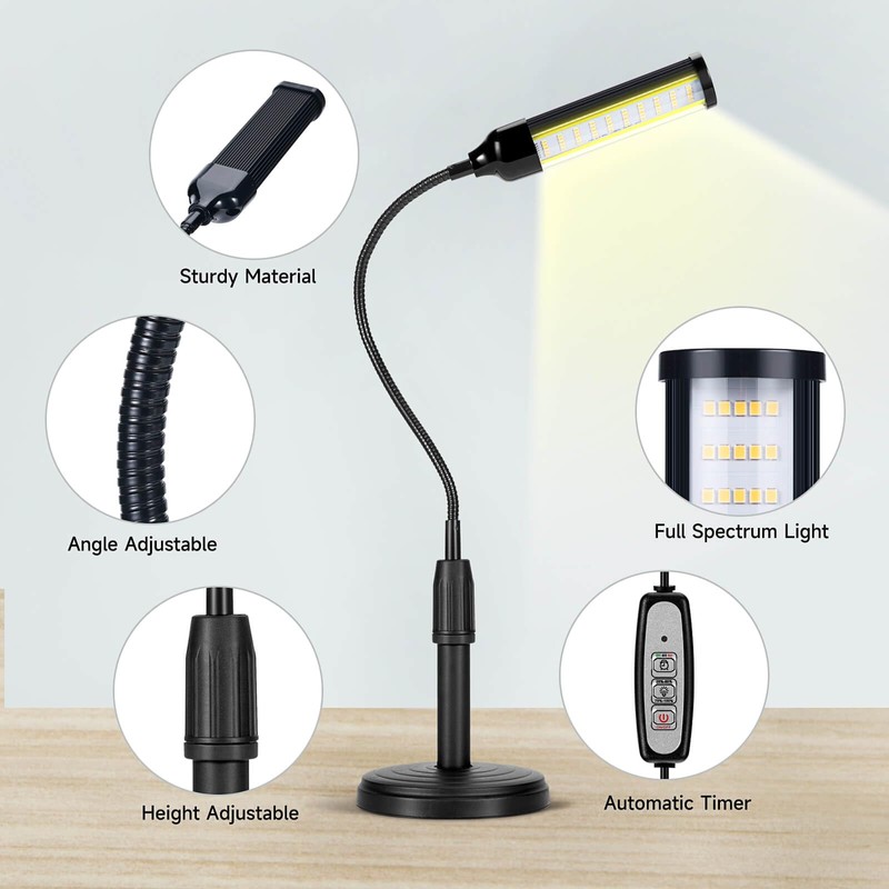 CHANGSHENG Grow Lights for Indoor Plants Desk LED Grow Light
