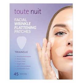 Toute Nuit Wrinkle Patches – Triangle – Face Tape for Forehead, Eyes & Lips – Hypoallergenic Anti Wrinkle Patches – 45 Count, Made in USA