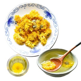 Chinese Herbal Tea Chrysanthemum Tea New Scented Tea Health Care Flowers Tea Top-Grade Healthy Green Food (100g)