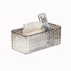 shilanmei Tissue Box Cover,Multifunctional Tissue Box Acrylic Desk Organizer Reusable