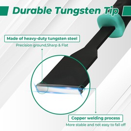 Prozwee 2PCS Carbide Scraper Set(1-1/4 inch & 5/8 inch),Super Gasket Scraper with Durable Tungsten Tip for Remove Gaskets, Carbon and More from Varied Surfaces