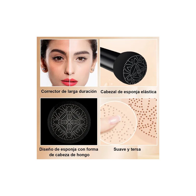 Base De Maquillaje Alta Cobertura Con Acabado Mate Luminoso