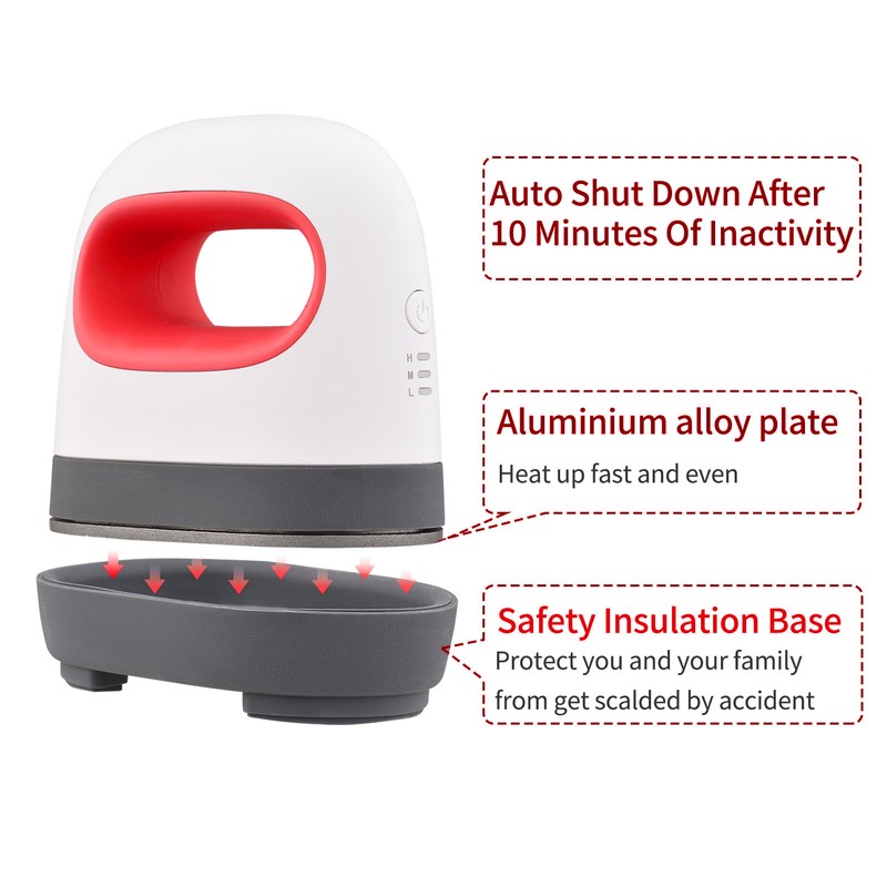 Mini Heat Press Machine 3 Heating Modes Portable HTV Iron