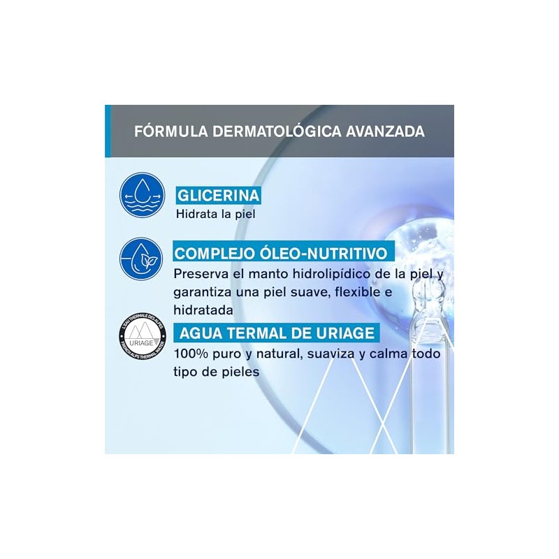 Uriage Jabón Sólido 125g - Limpiador rostro y cuerpo para