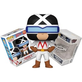 Funko Speed Racer - Racer X with Helmet and Visor + ToyBop Protector: Retro Pop! TV Animation Vinyl Figure (Bundled with Pro-Deluxe Pop Protector Collector Case Box Gift Set)