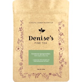 Denise's Fine Tea, USDA Organic, Formosa Gunpowder, Green Tea, Special, Loose Leaf (100g)