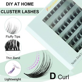 Obeyalash DIY Lash Extension D Curl Individual Eyelashes 10-14 Mix Eyelash Cluster DIY Eyelash Extensions Cluster Eyelashes Artificial Eyelashes Natural (DL09)