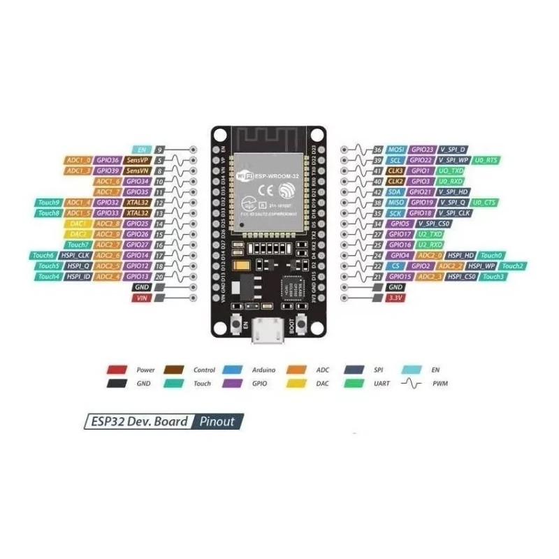 CODYTAVAREZ Esp32 Wifi + Bluetooth 4.2 Ble Nodemcu - Mejor
