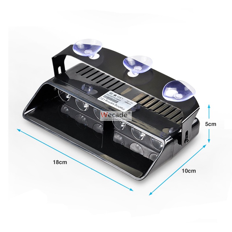 Wecade® 16 Changing Modes 6w Super Bright LED Visor Dashboard