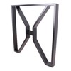 ECLV 28" Dining Table Legs, X-Shaped Steel Table Legs, Office