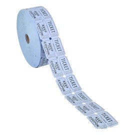 1 Rollo De 2000 Tickets Dobles, Boletos Entradas Fiesta Rifa