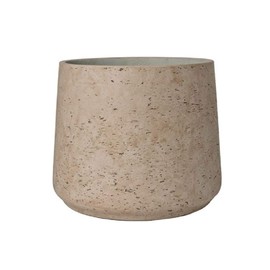 Petite Grey Planter 6"H x 7" - Gray Washed Fiberstone indoor and outdoor Flower Pot - by Pottery Pots