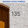 House Numbers, 5" Floating Stainless Steel Address House Number Sign,