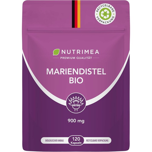 Organic Milk Thistle Capsules - Ecologically Sustainable in Flow Pack