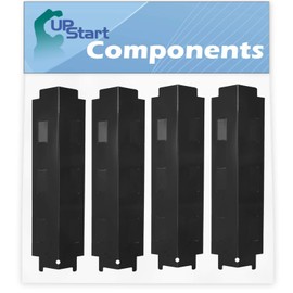 4-Pack BBQ Grill Heat Shield Plate Tent Replacement Parts for Charbroil 463234513 - Compatible Barbeque Porcelain Steel Flame Tamer, Guard, Deflector, Flavorizer Bar, Vaporizer Bar, Burner Cover