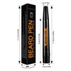 Beard Pencil Filler for Men (Black), Four-fork Tip Beard Styling