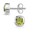 MATERIA by Matthias Wagner Small Gemstone Stud Earrings Silver 925