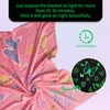 HZVRTN Cuddly Blanket Children's Unicorn/Dinosaur/Space Blanket, Cuddly Blanket Glow in