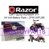 YB BATTERY New! 24V Battery Pack for Razor Quad Runner