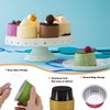 HARFINGTON 50Pcs Baking Cups with Lids 5oz Aluminum Foil Liners