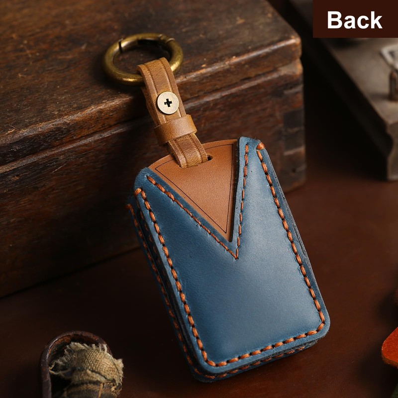 Aoocar Leather Key Fob Cover, Compatible with Volvo XC90, XC60,