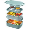 WayEee Lunch Box Adults,2190ml Large Capacity Bento Lunch Box with